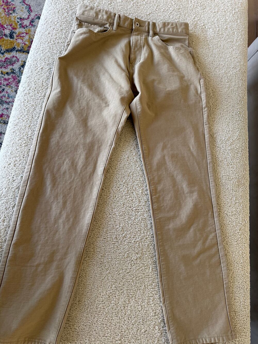Dockers Mens Khaki Pants Straight Fit Tan Beige Casual size 32